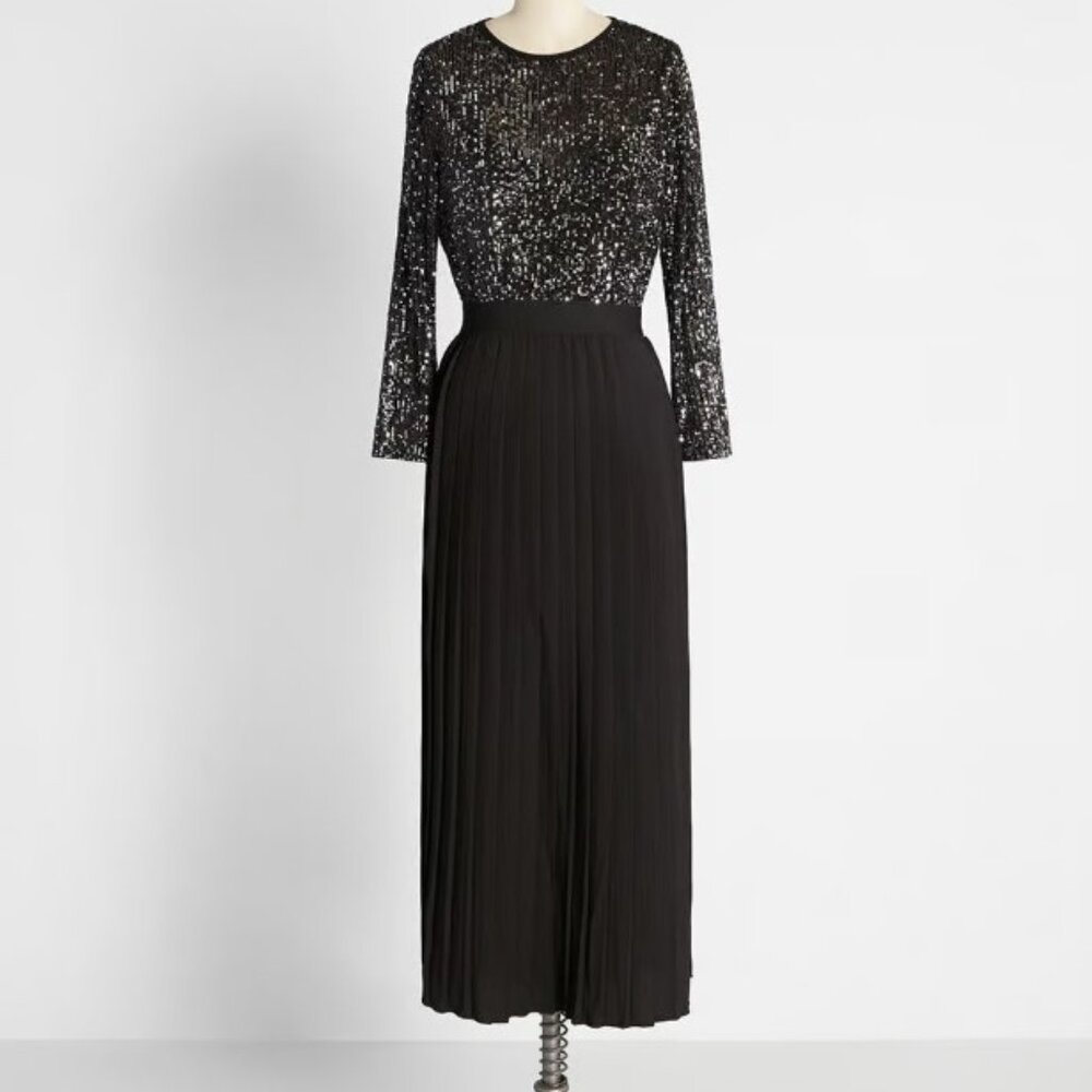 Modcloth Dazzling the Room Twofer Maxi Dress NWT Size 6 UK / 2 US New Years Eve